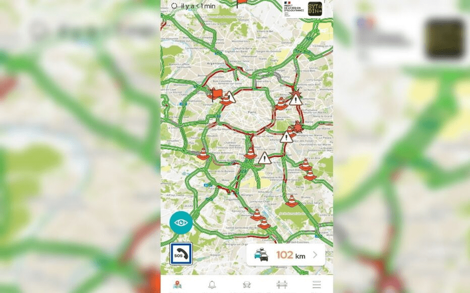 sytadin temps réel circulation à Paris