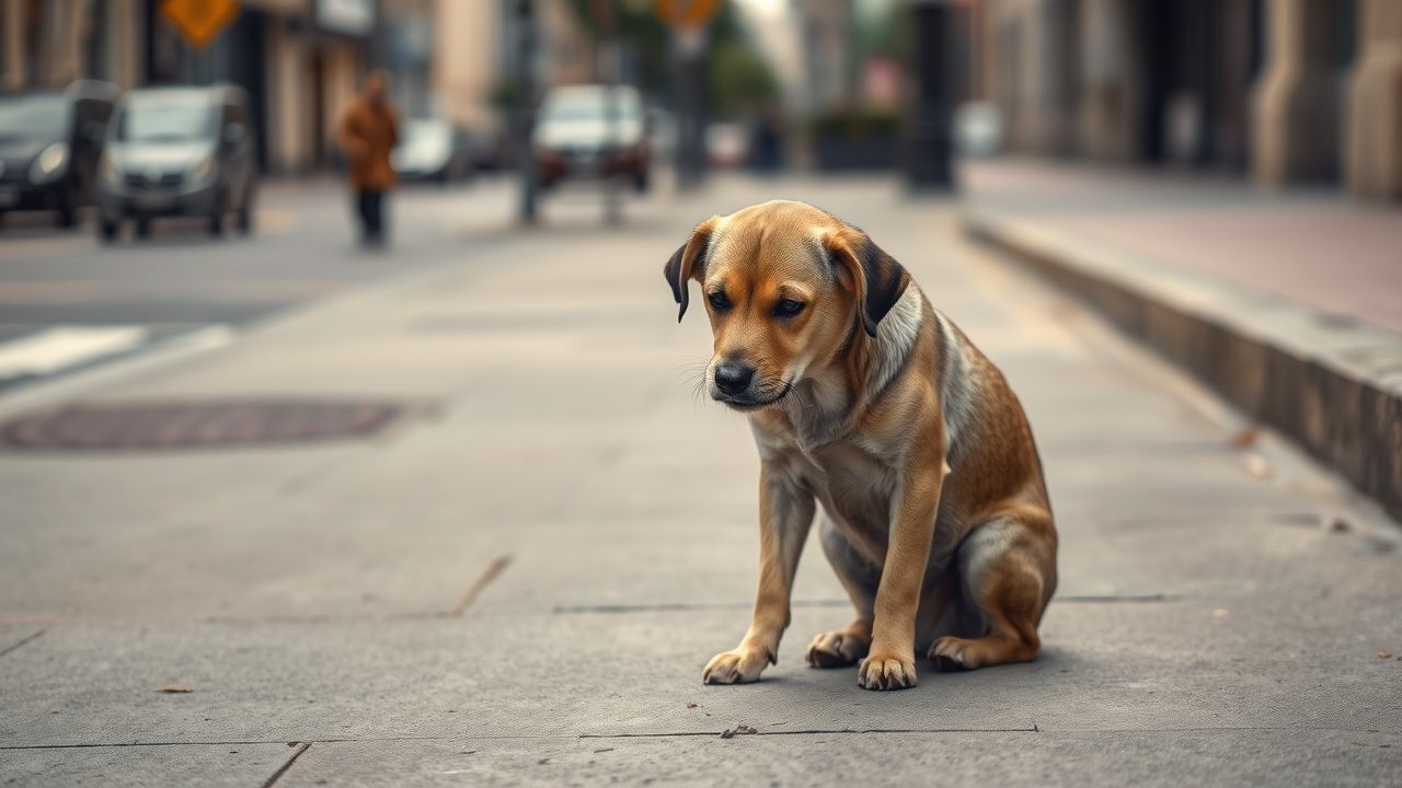 Abandon Animal Blesse