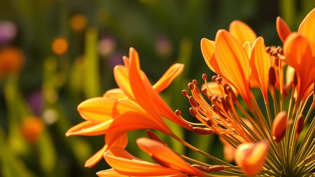 Agapanthe Orange Floraison
