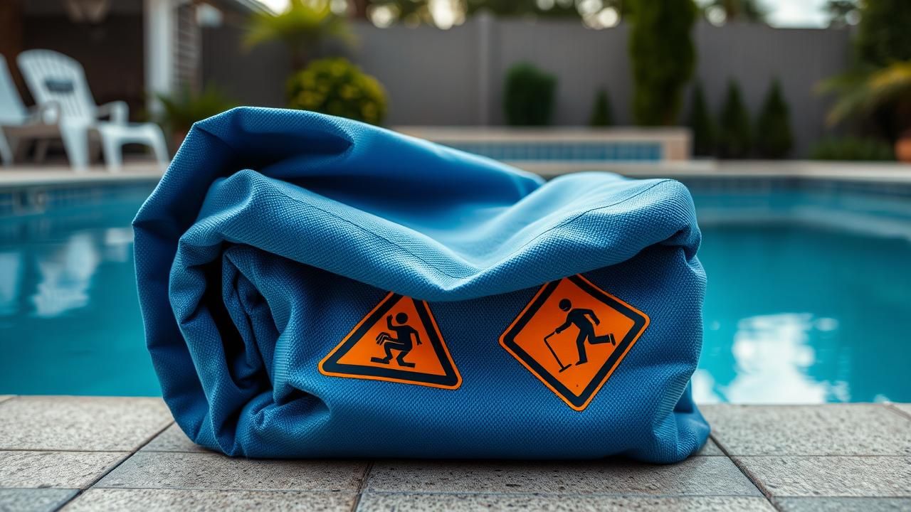 Bache Piscine Interdite Danger Enfants