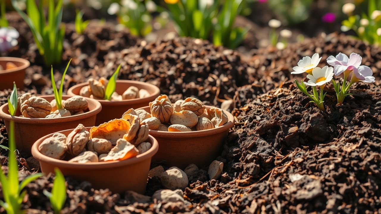 Coquilles de Noix Utilisation Jardin