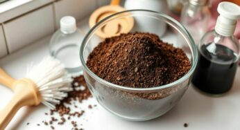 Marc de café et vinaigre : le duo explosif pour éliminer les taches rebelles