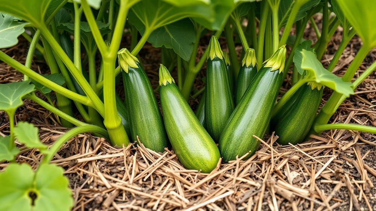 Paillage Naturel Booste Courgettes Premiers Jours