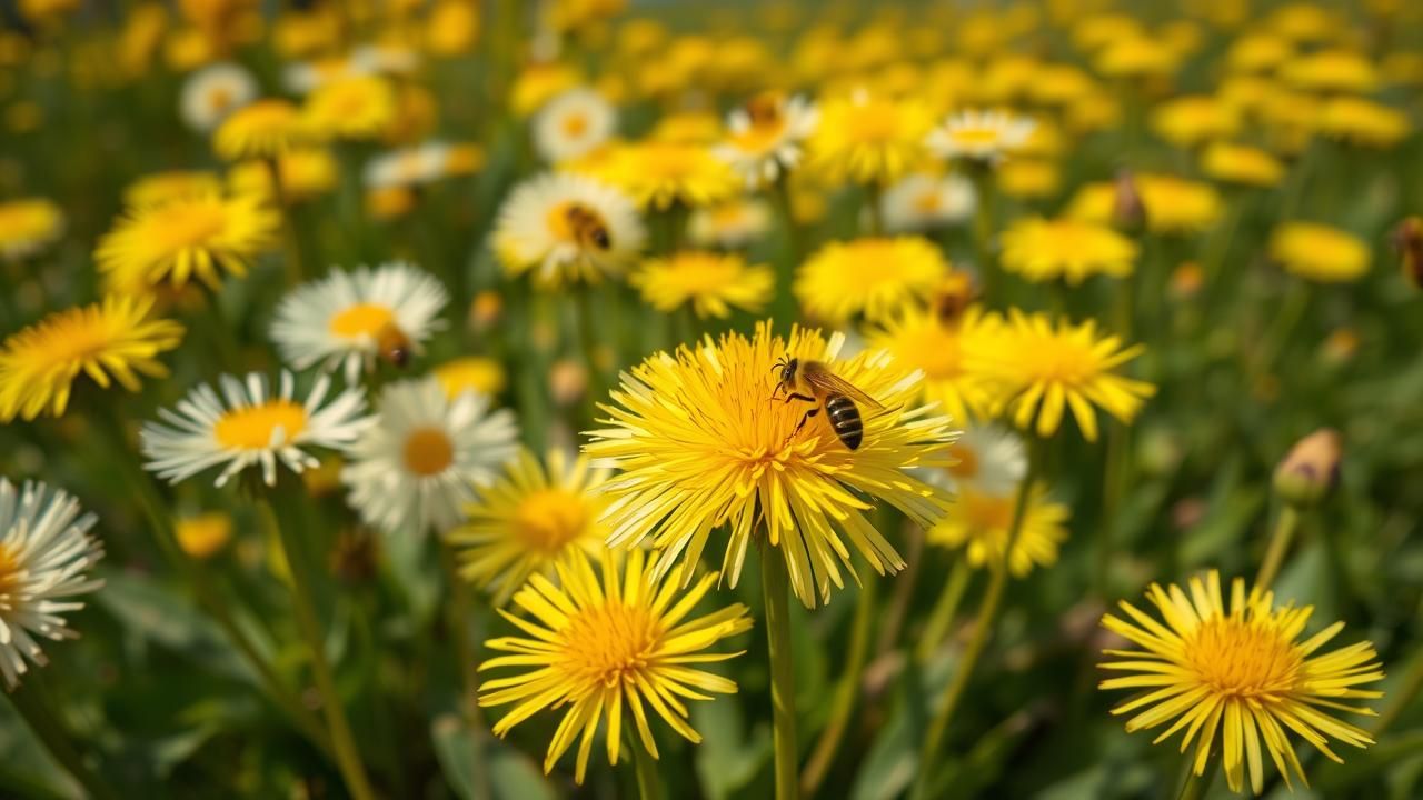 Pissenlits Interdits Aubaine Abeilles