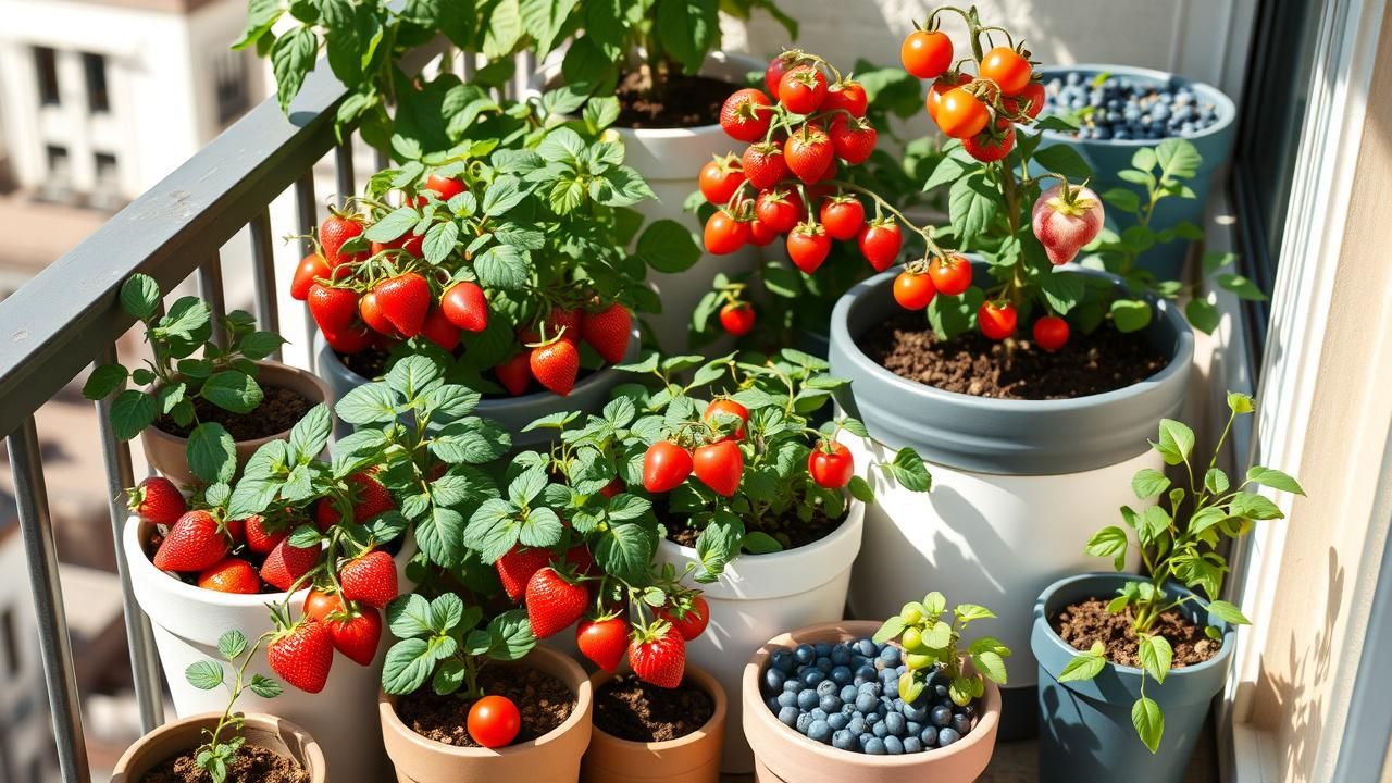 5 Fruits Miniatures Pour Balcon