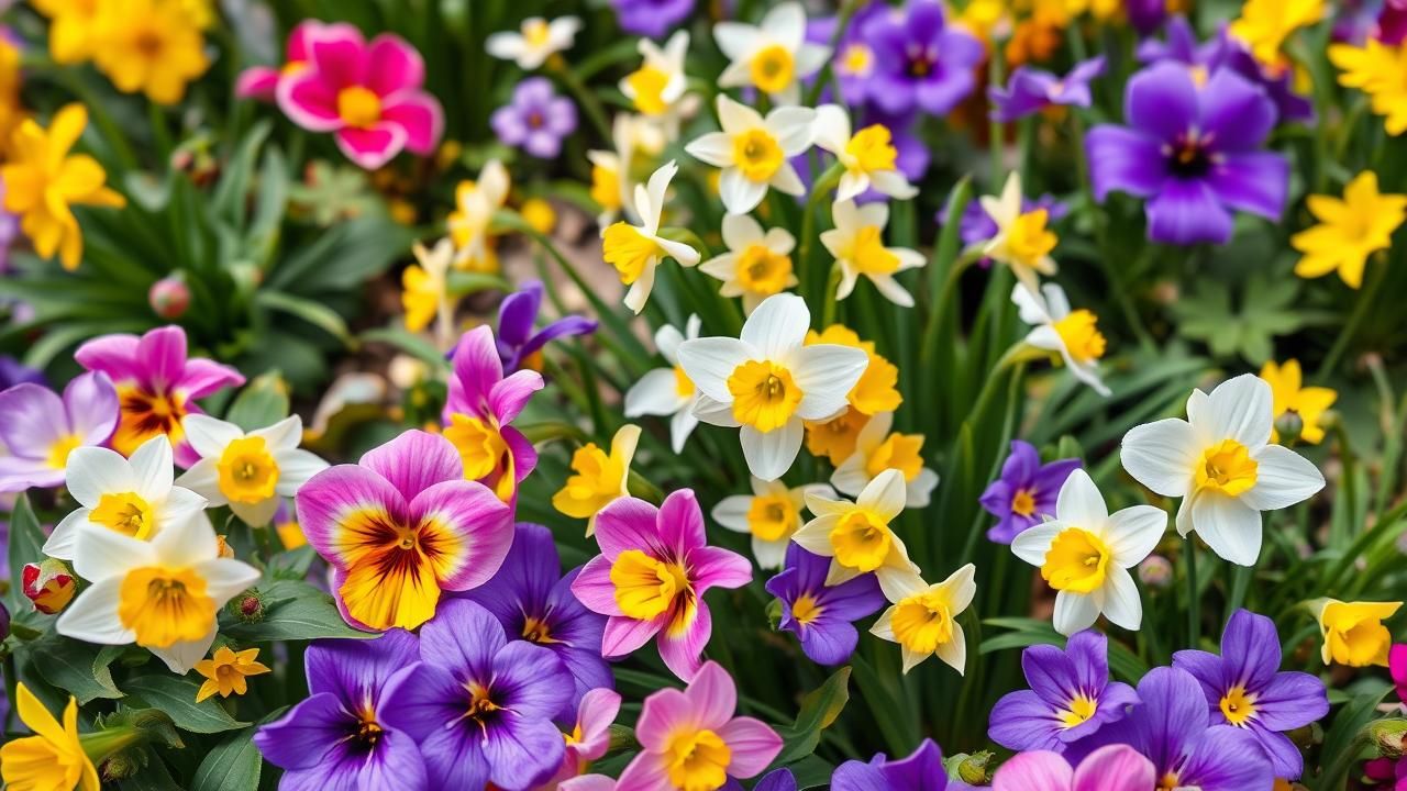 5 Plantes Jardin Colore Printemps