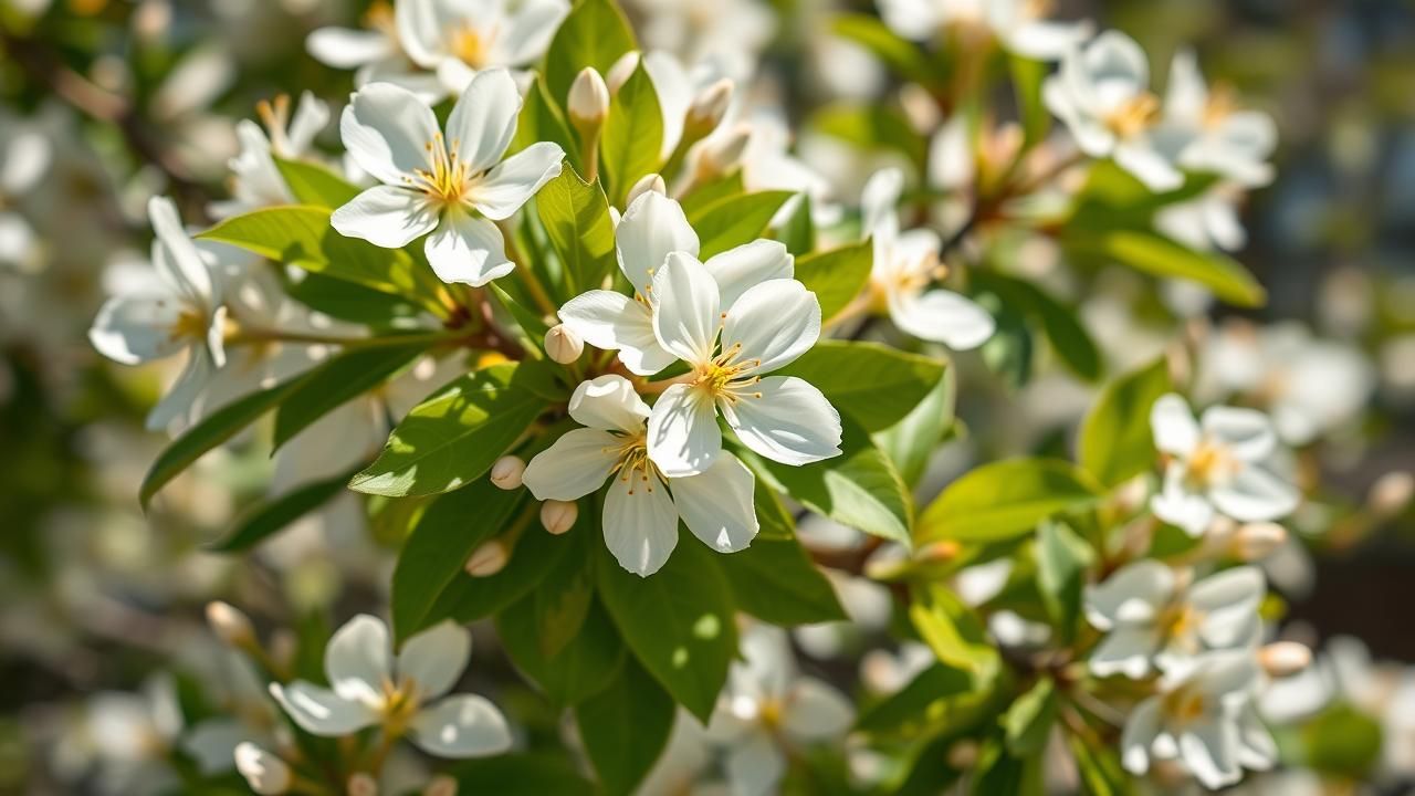 Amelanchier Arbuste Jardin Printemps