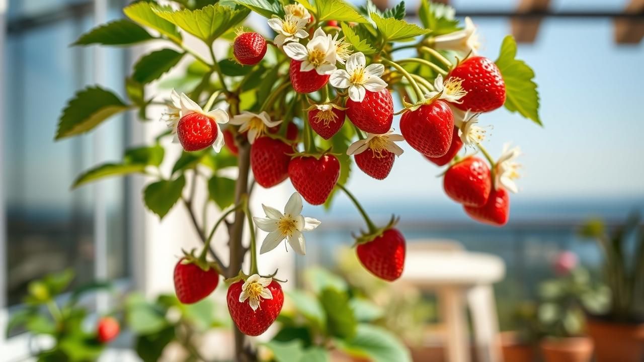 Arbousier Arbre Fleurit Balcon
