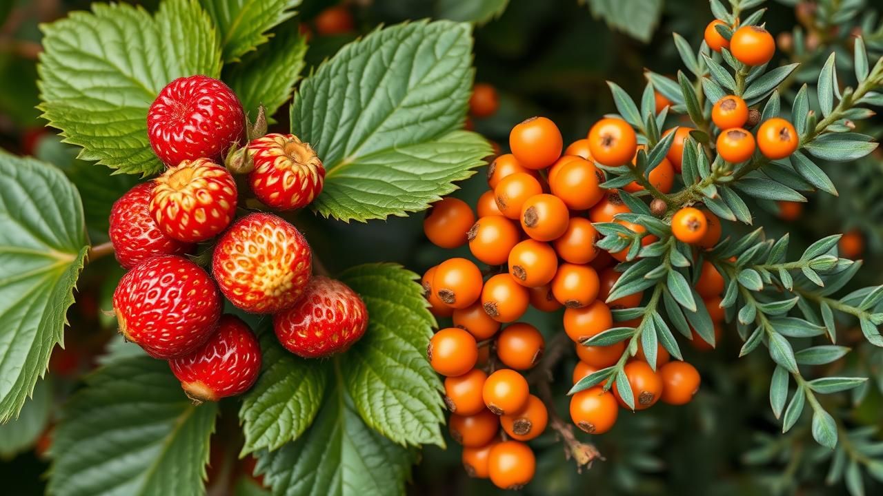 Arbousier Argousier Fruits Differences