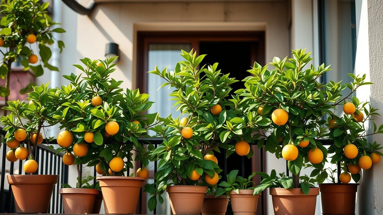 Arbres Fruitiers Balcon Jardiner Ville