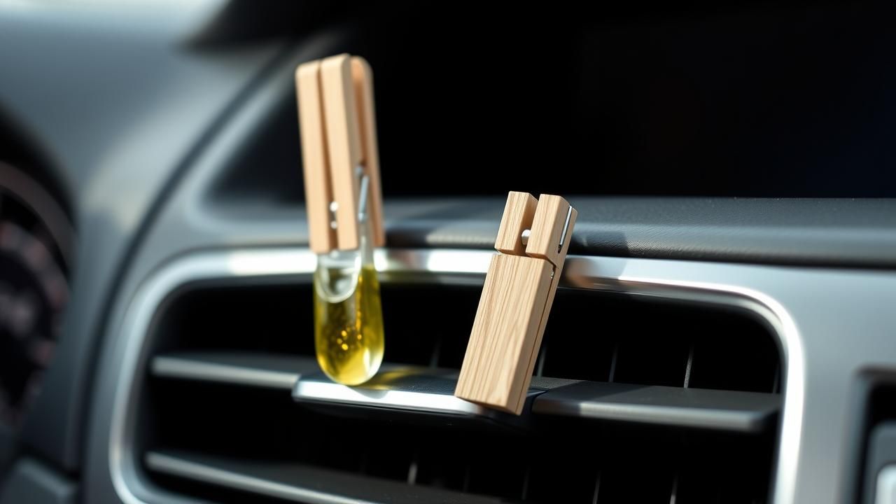 Astuce Voiture Sans Odeur Pince Bois Huiles