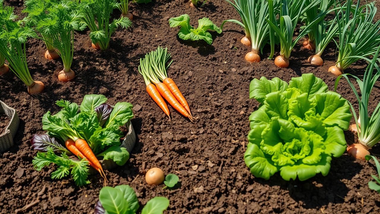 Avril Trio Carotte Laitue Oignon Potager Productif