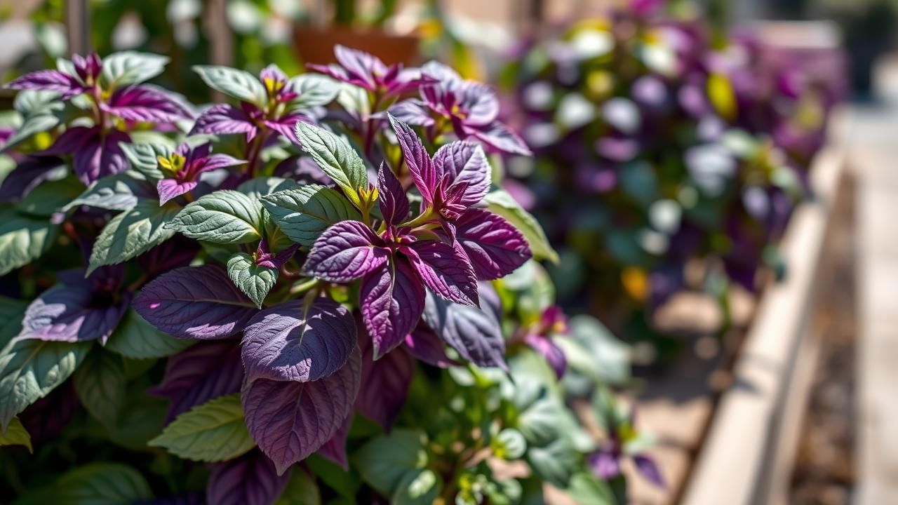 Basilic Pourpre Variete Potager Art