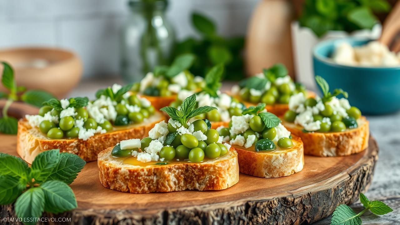 Bruschettas Feves Fraiches Recette Printaniere