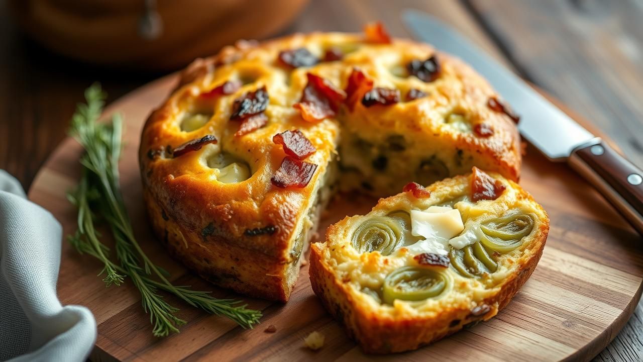 Cake Sale Poireaux Lardons Recette Facile
