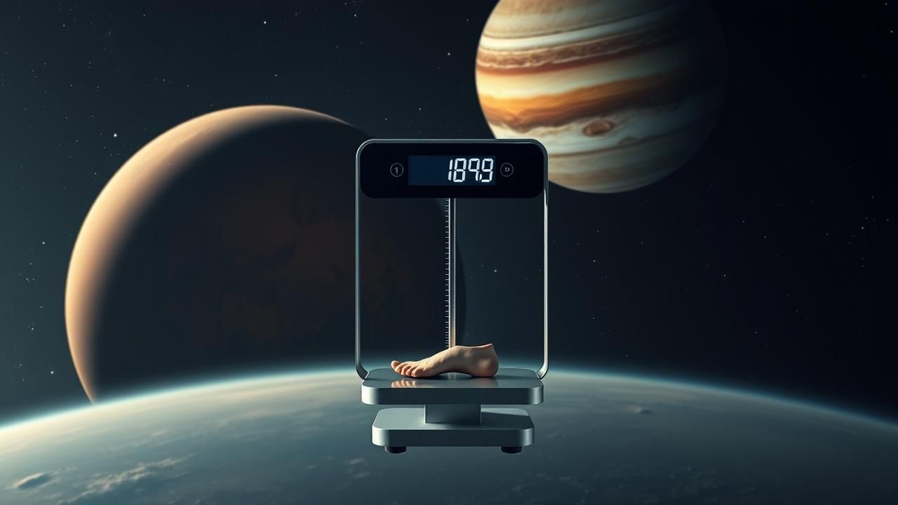 Calculer Poids Mars Jupiter