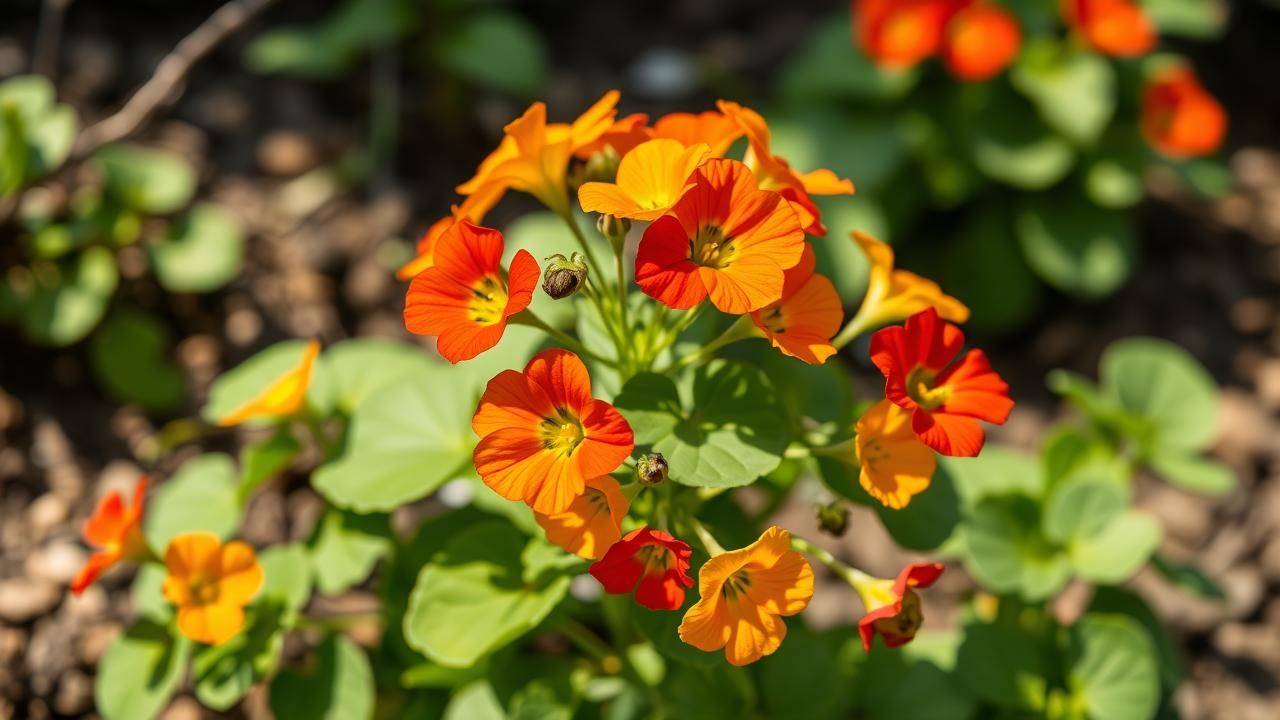 Capucine Fleur Magique Potager Massifs