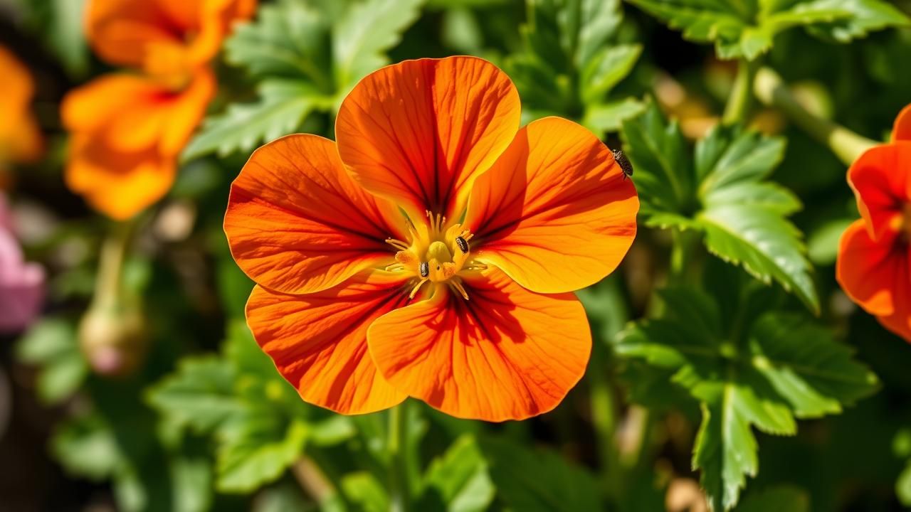 Capucine Fleur Protege Jardin