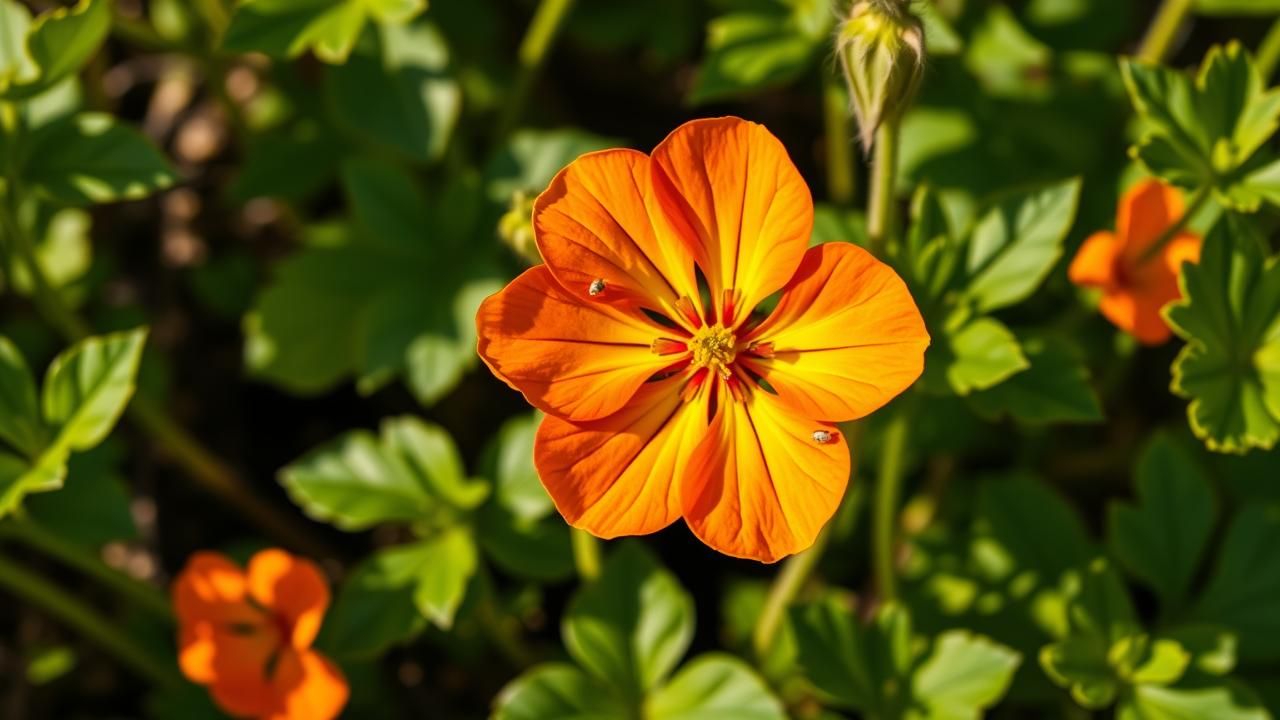 Capucine Fleur Protege Potager