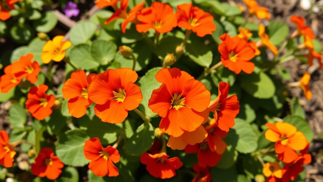 Capucine Fleur Rustique Vertus Comestibles
