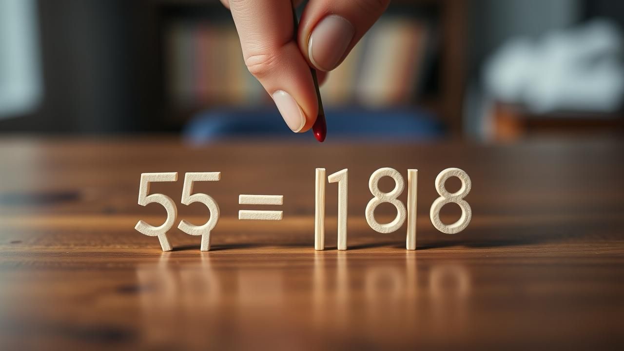 Casse Tete Allumettes Resoudre Equation 15 Secondes