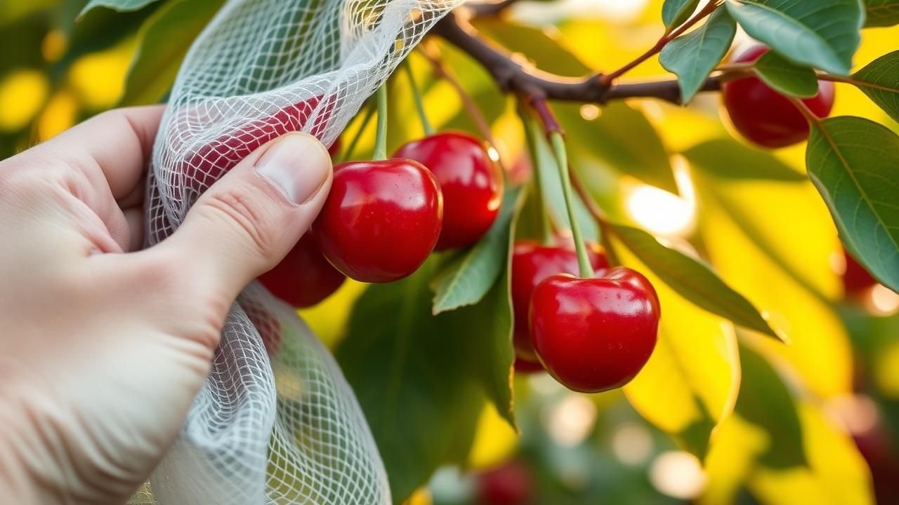 Cerises Proteger Recolte Oiseaux