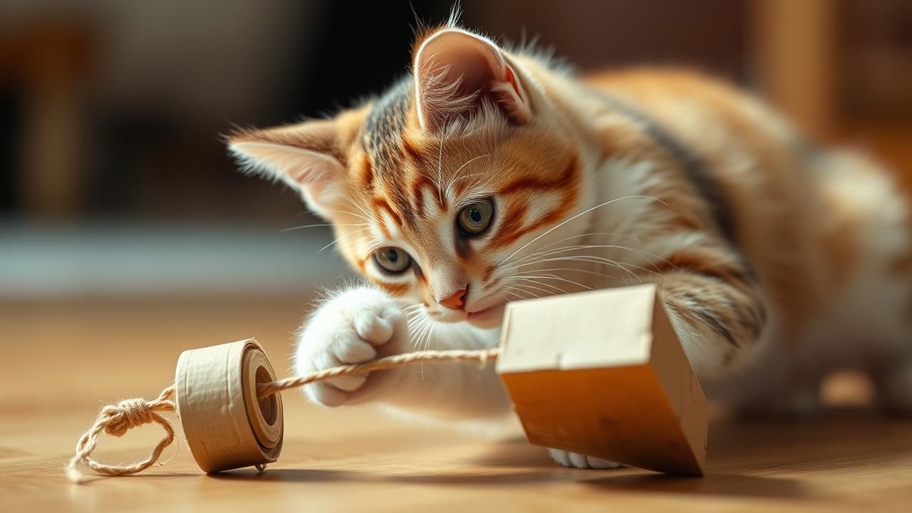 Chat Ennuye Jouet Maison Zero Euro