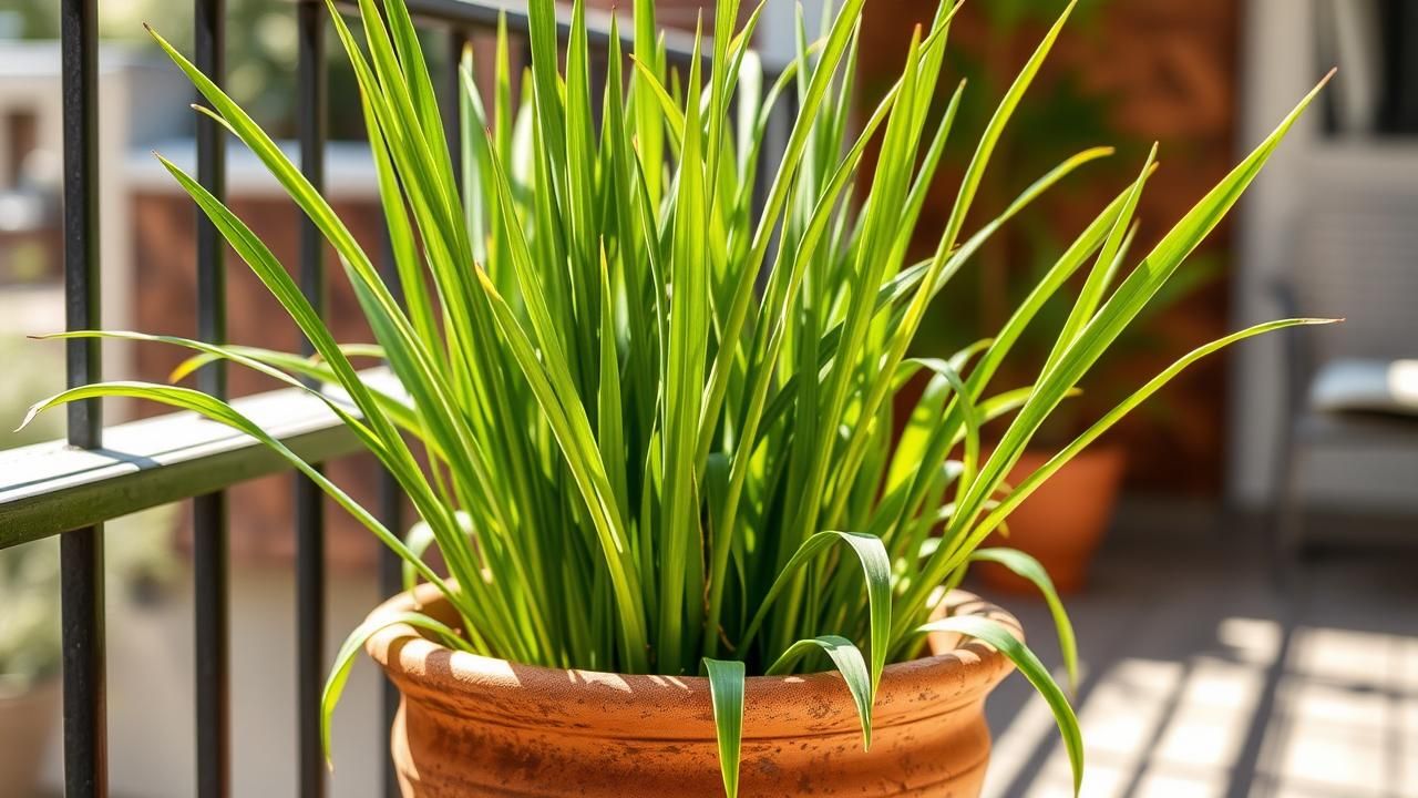 Citronnelle Plante Moustiques Terrasse