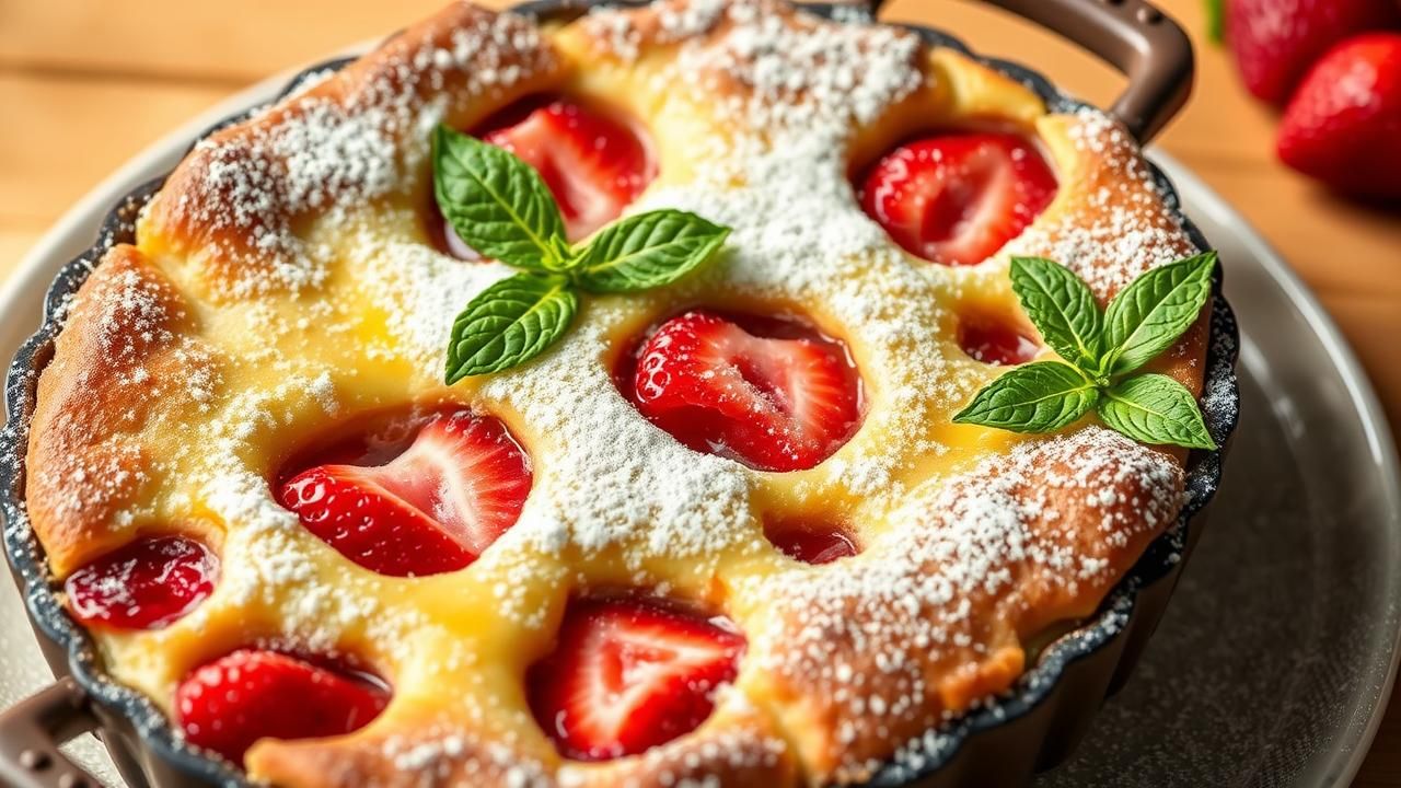 Clafoutis Fraises Lait Amande Recette Legere