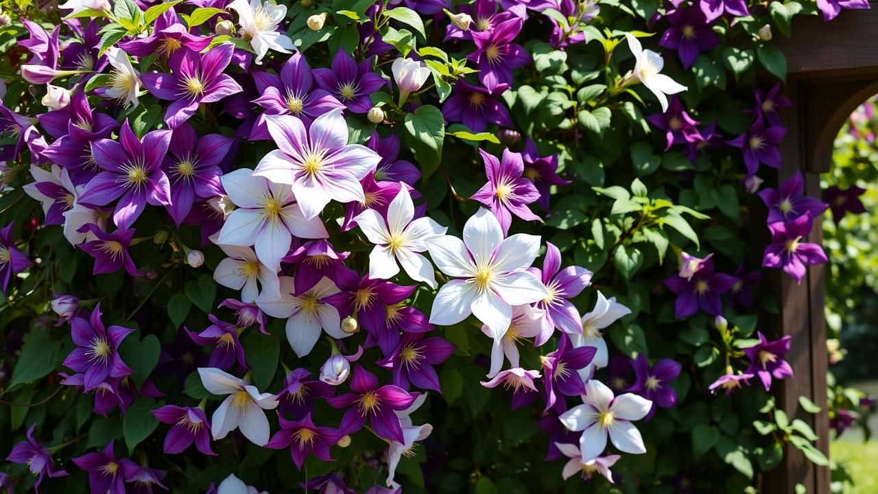 Clematite Plante Autonome Transforme Jardin Automne