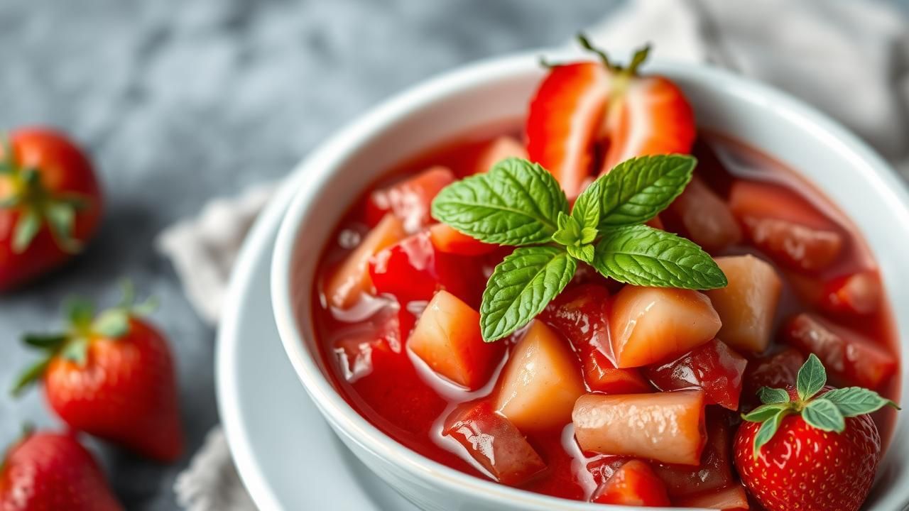 Compote Pomme Fraise Menthe Recette Reconfortante