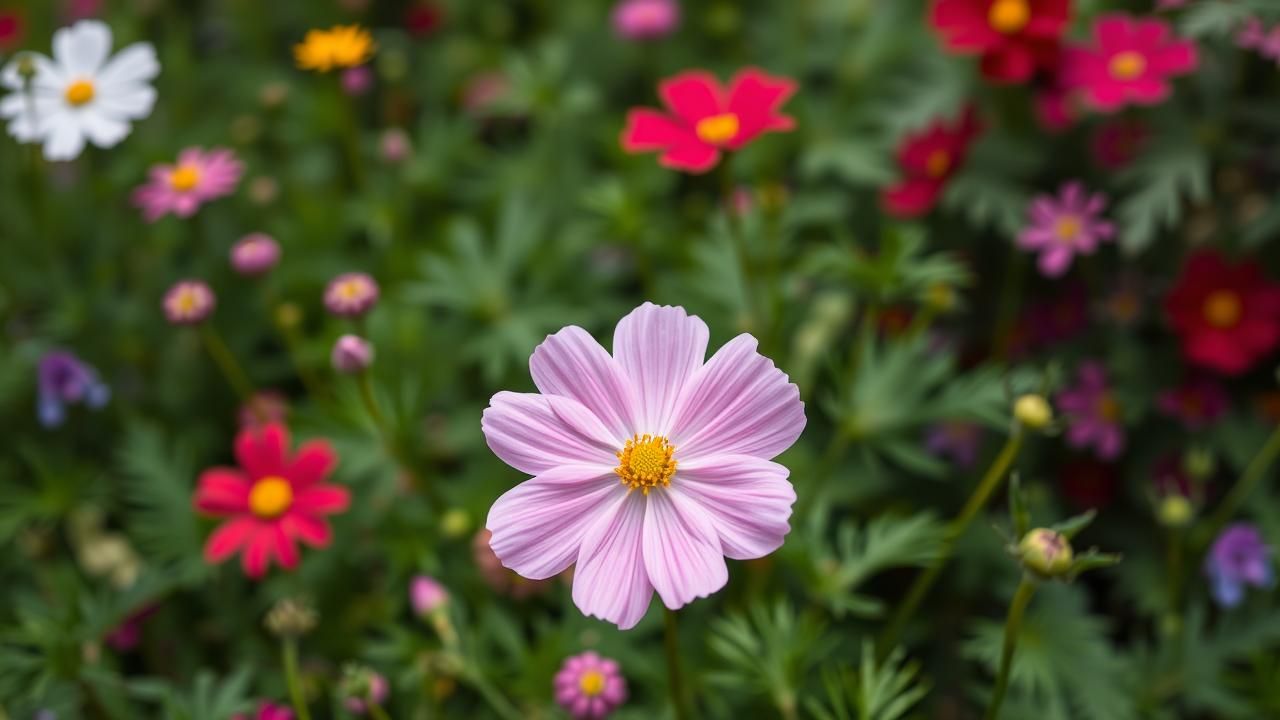 Cosmos La Fleur Qui Fleurit Jusquaux Gelees