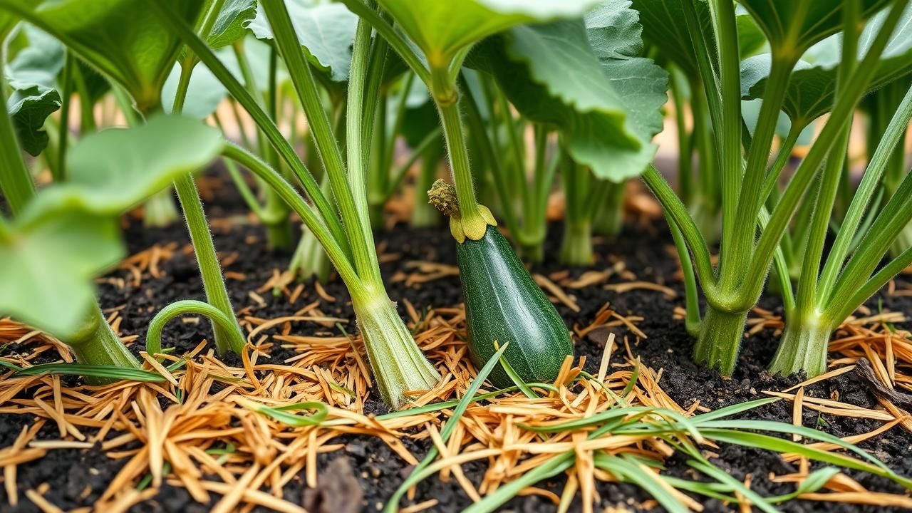 Courgettes Rabougries Paillis Astuce Pros