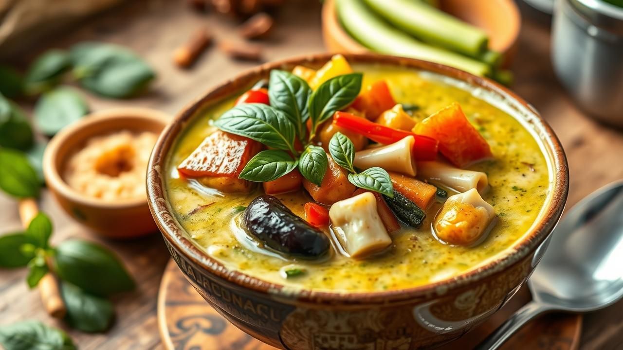 Curry Vert Thai Vegetarien Recette Reconfortante