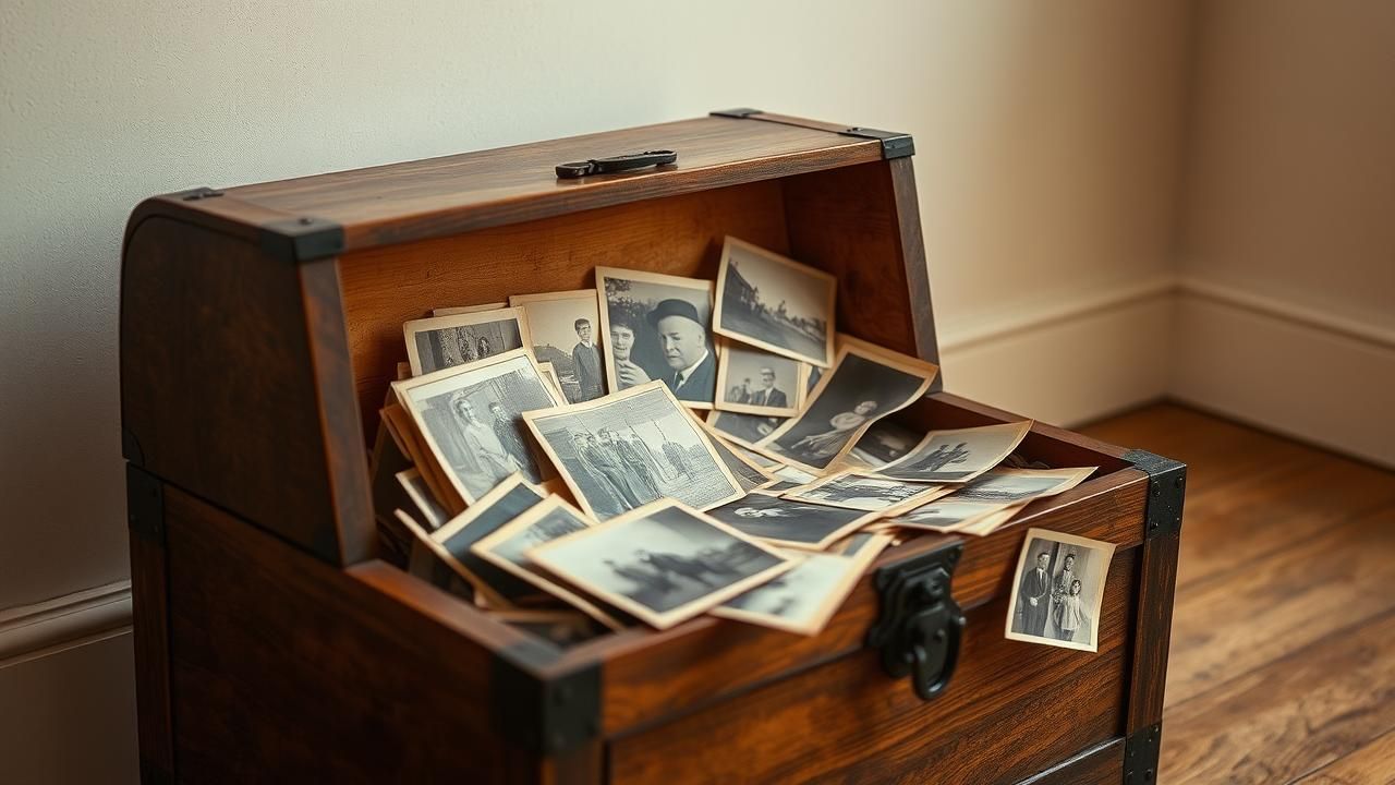 Decouverte Coffre Photos Inedites 19e Siecle