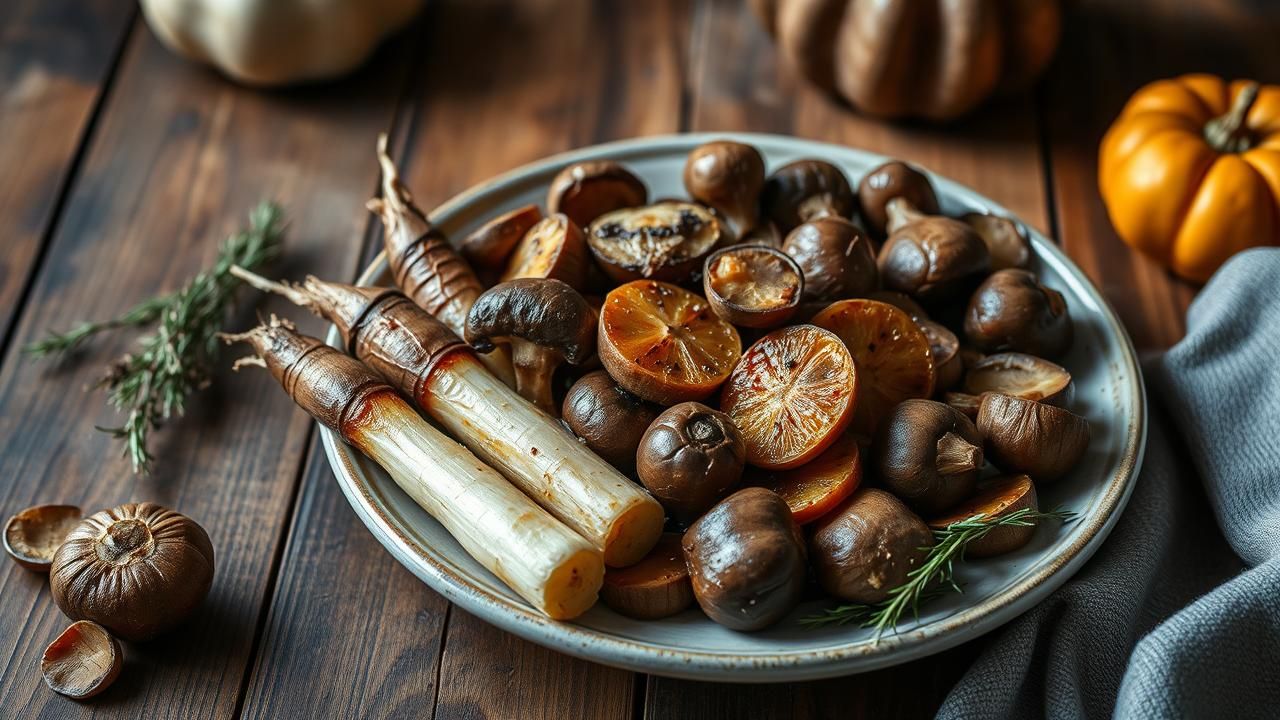 Degustez Un Trio Automnal Panais Champignons Marrons