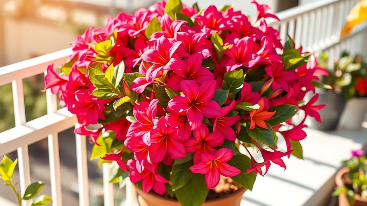 Dipladenia Alternative Geraniums Balcon Ete
