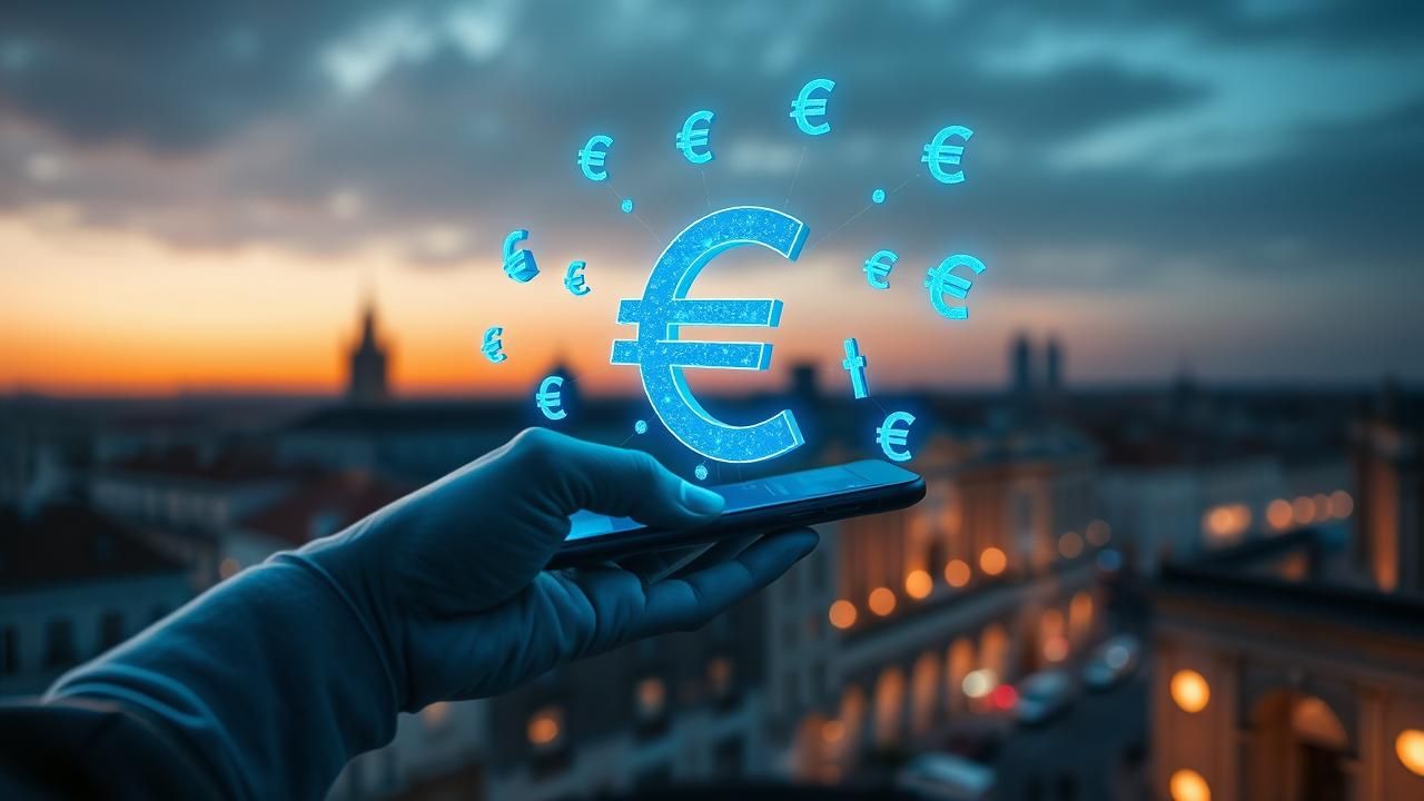 Euro Numerique Fin Argent Liquide Europe
