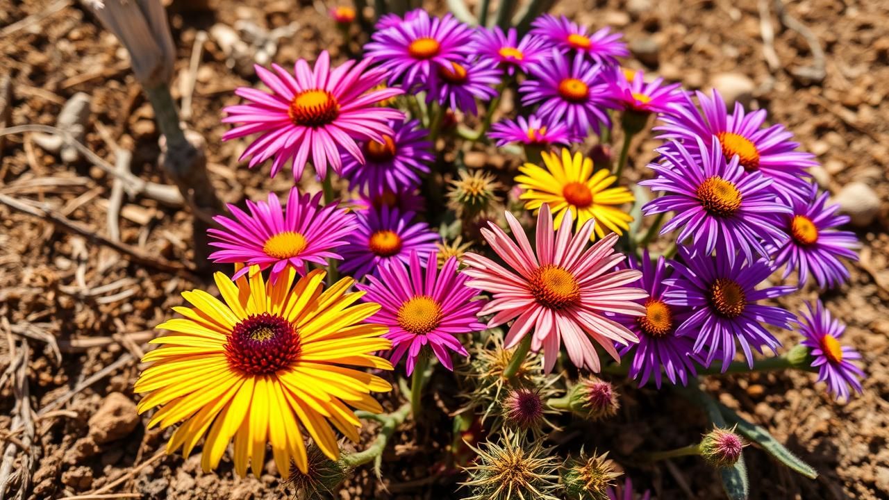 Fleurs Etoile Resistent Secheresse
