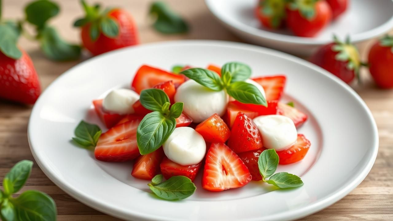Fraises Mozzarella Basilic Recette Etonnante