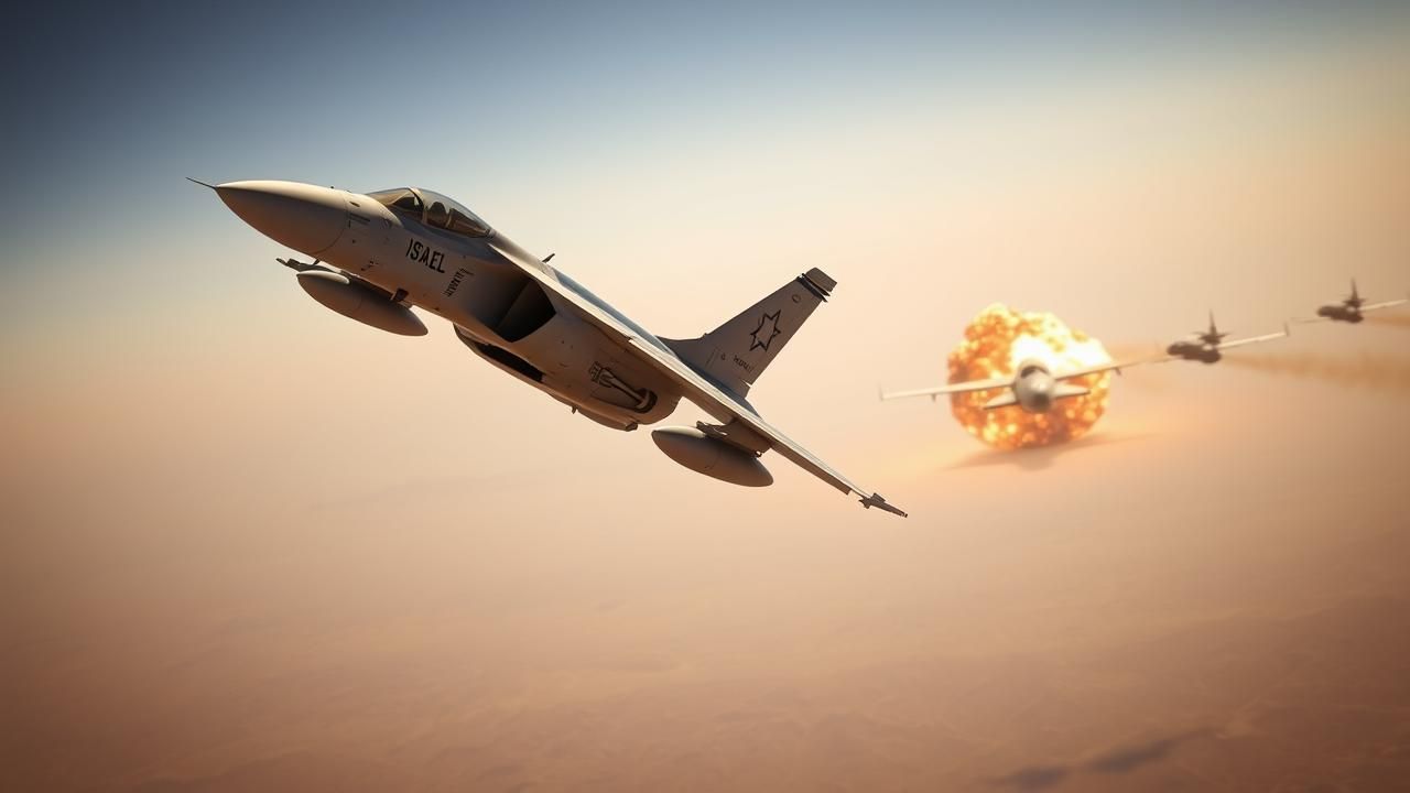 Frappe Israelienne Avion Iranien Detruit