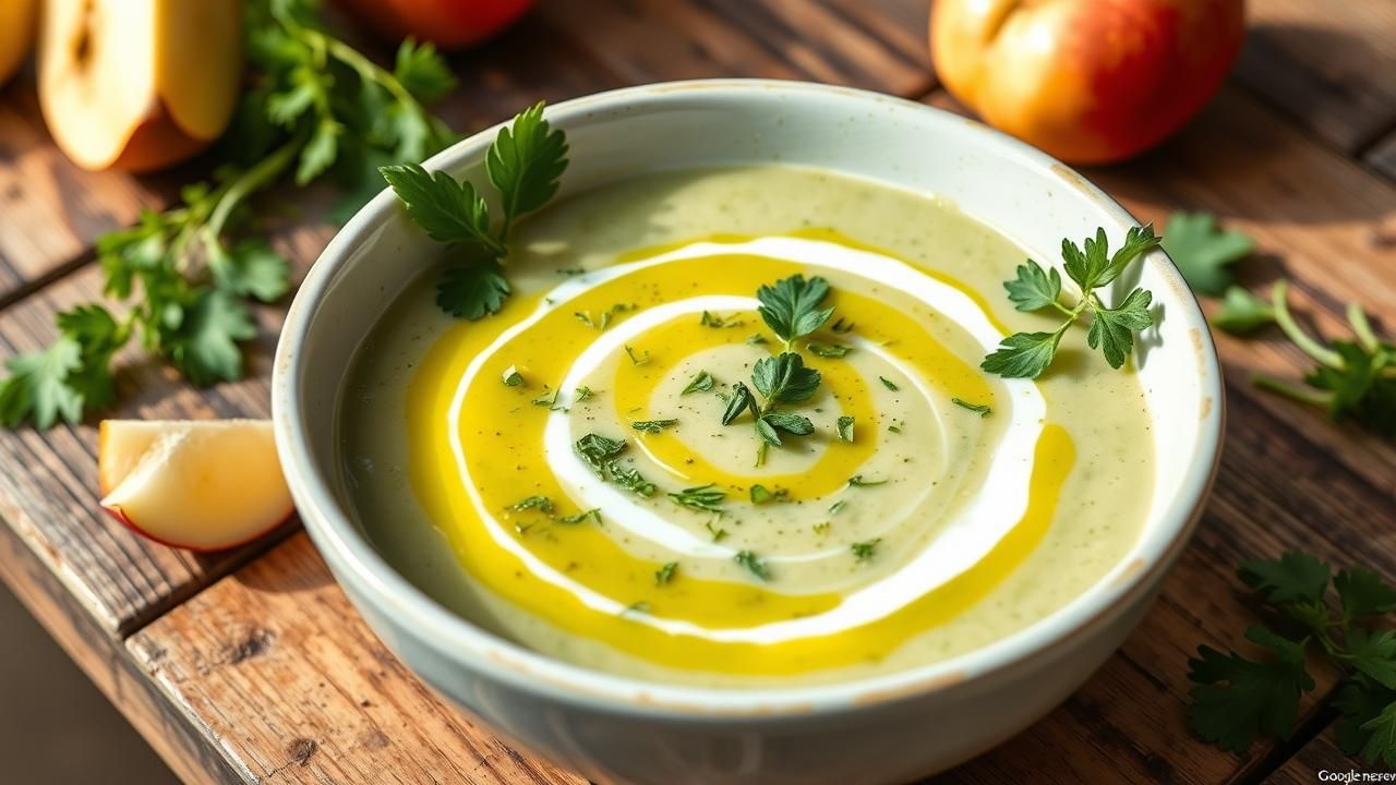 Gaspacho Concombre Pomme Verte Fraicheur Ete