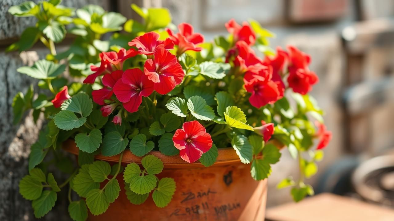 Geranium Plante Increvable Fleurit Gel