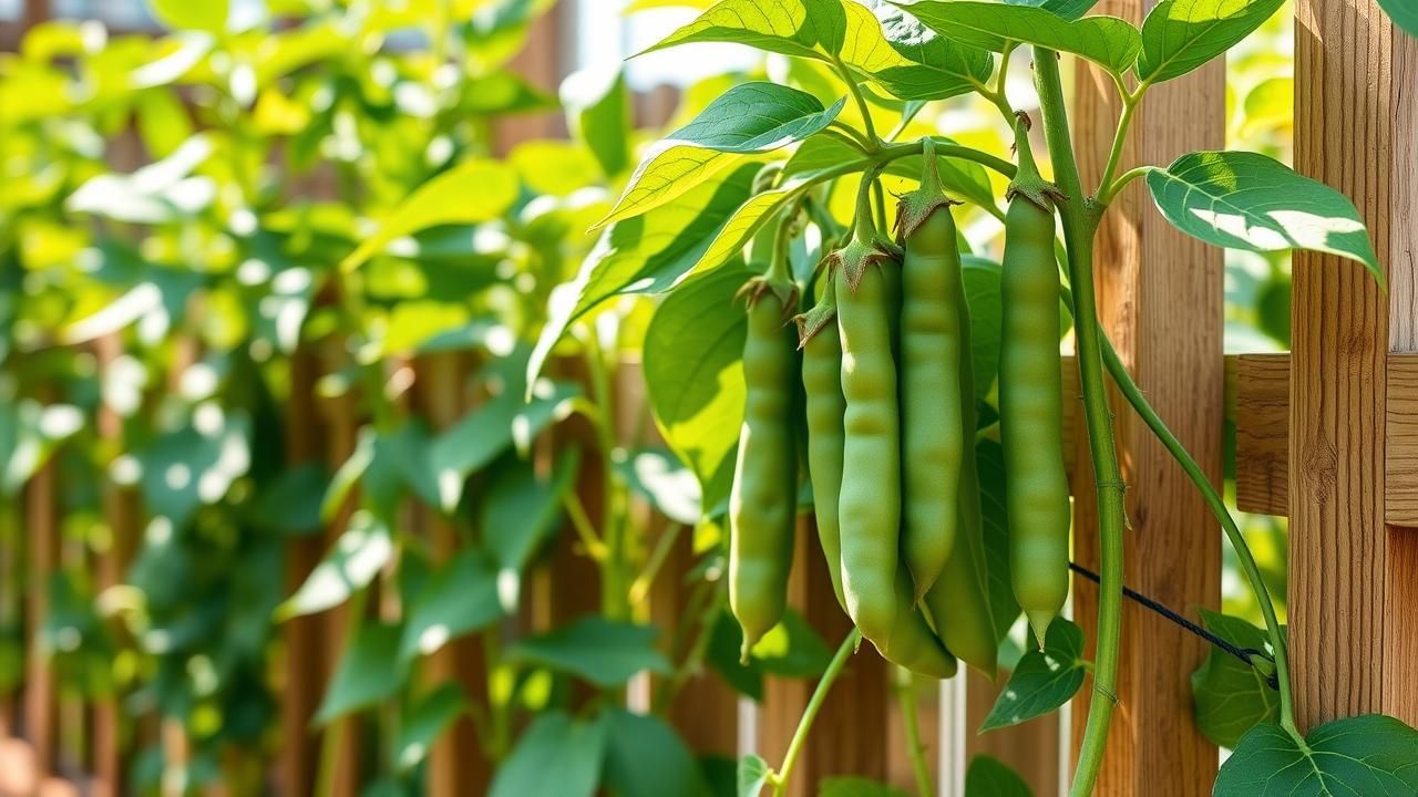 Haricot Rames Legume Croissance Rapide