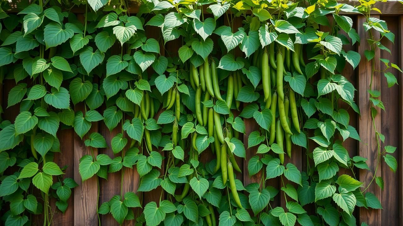 Haricots Grimpants Astuce Potager Cloture