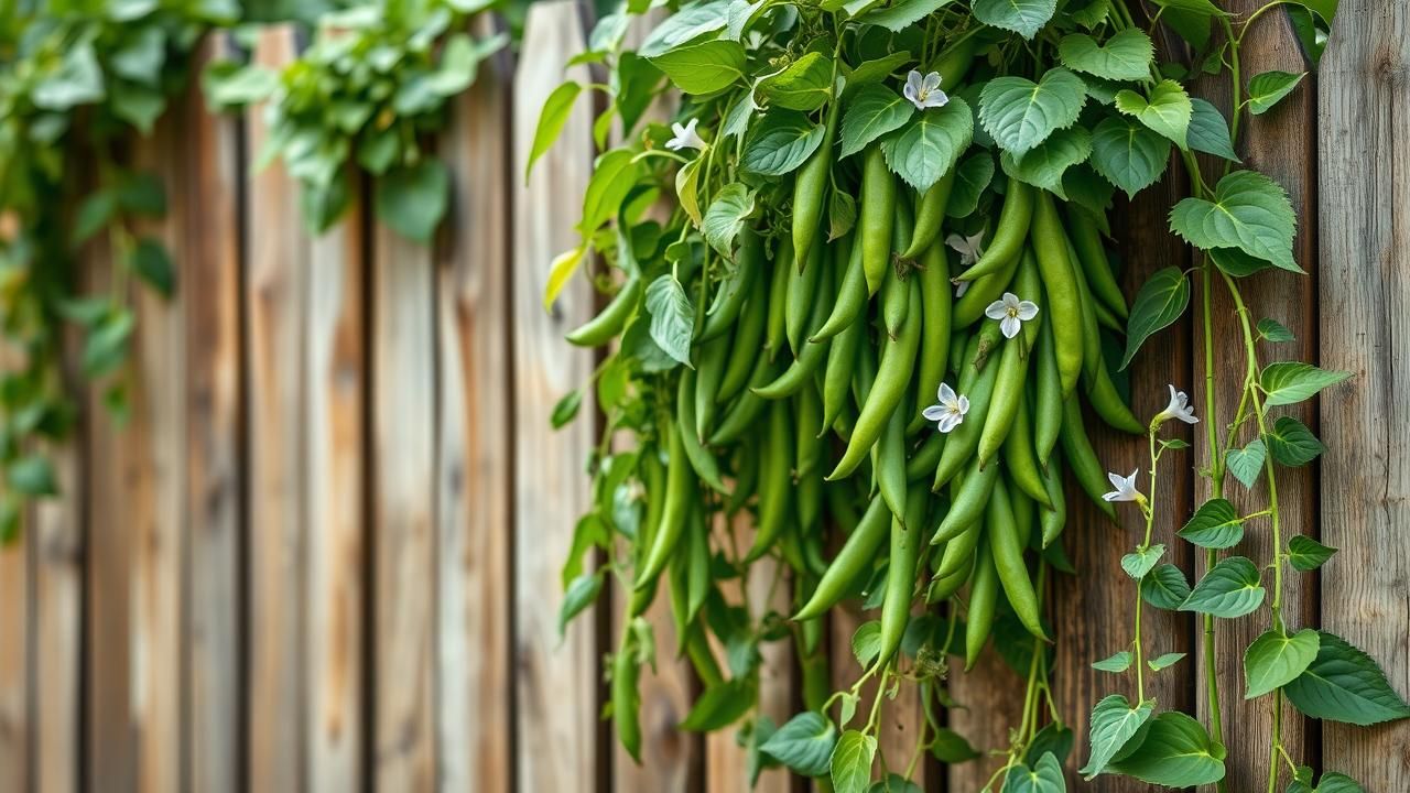 Haricots Grimpants Potager Productif