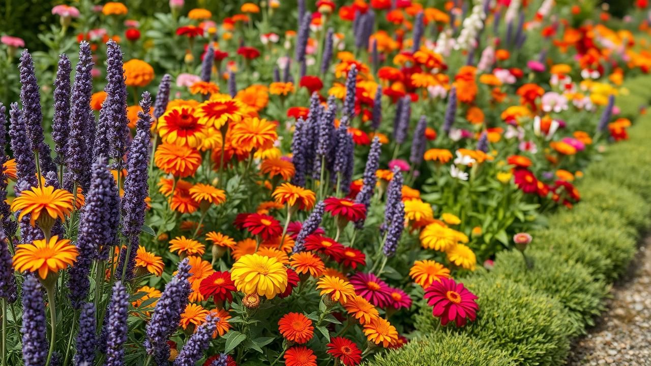 Jardin Eclatant Fleurs Mai