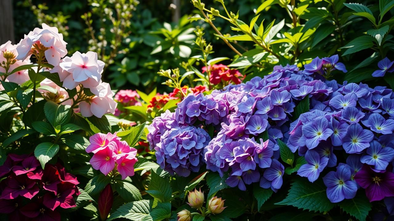 Jardin Fleurs Ombre