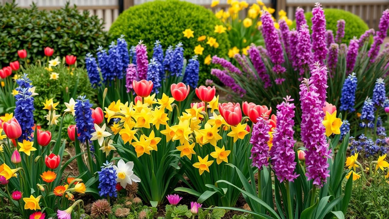 Jardins Printaniers Fleurs Eclatantes Avril