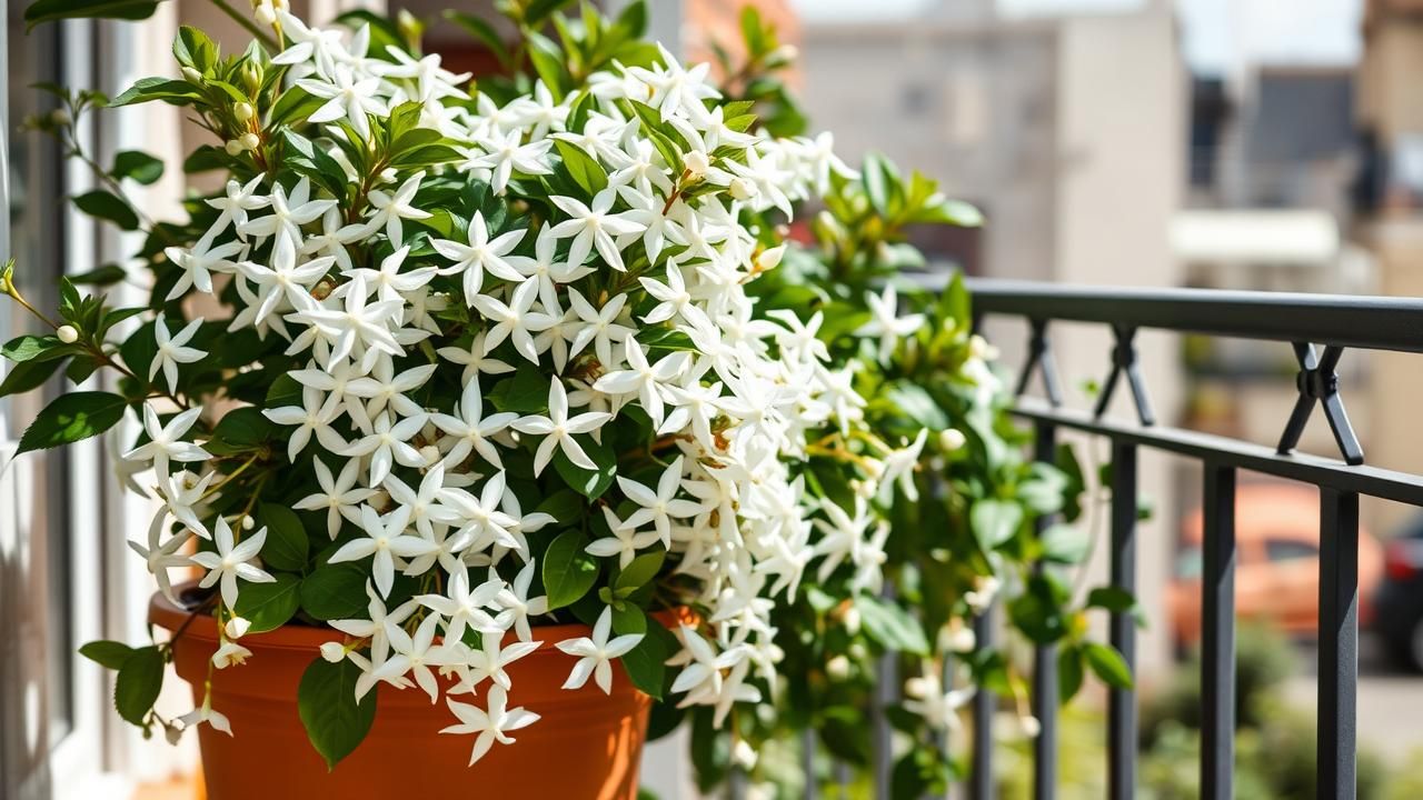 Jasmin Etoile Plante Balcon Parfume